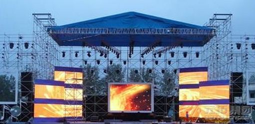 舞臺(tái)圓盤(pán)腳手架搭建效果圖