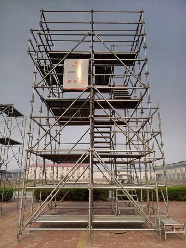 盤扣式腳手架搭建