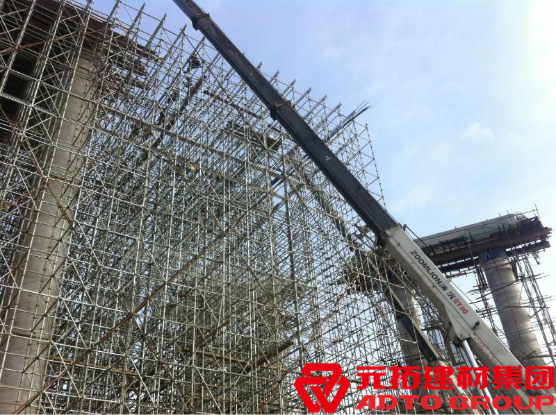 盤扣腳手架是什么材料，盤扣架多少米一噸？